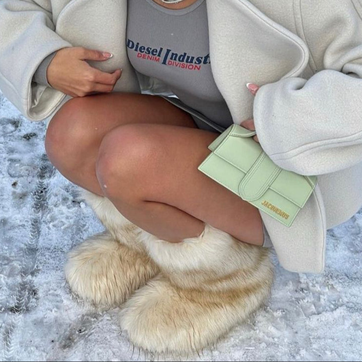 Bottines D'Hiver en Fourrure