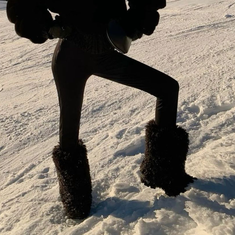 Bottines D'Hiver en Fourrure