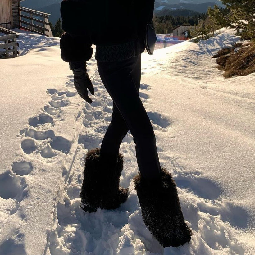 Bottines D'Hiver en Fourrure