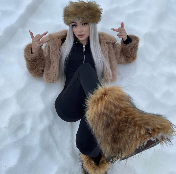 Bottines D'Hiver en Fourrure