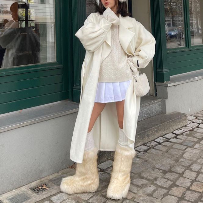 Bottines D'Hiver en Fourrure