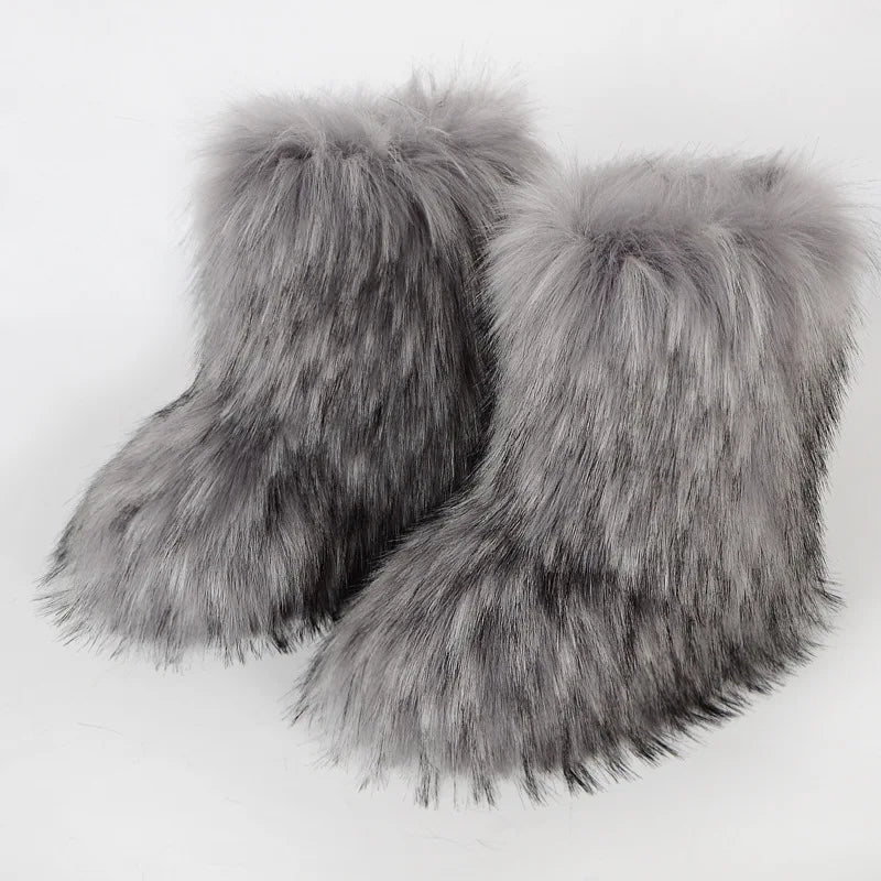Bottines D'Hiver en Fourrure
