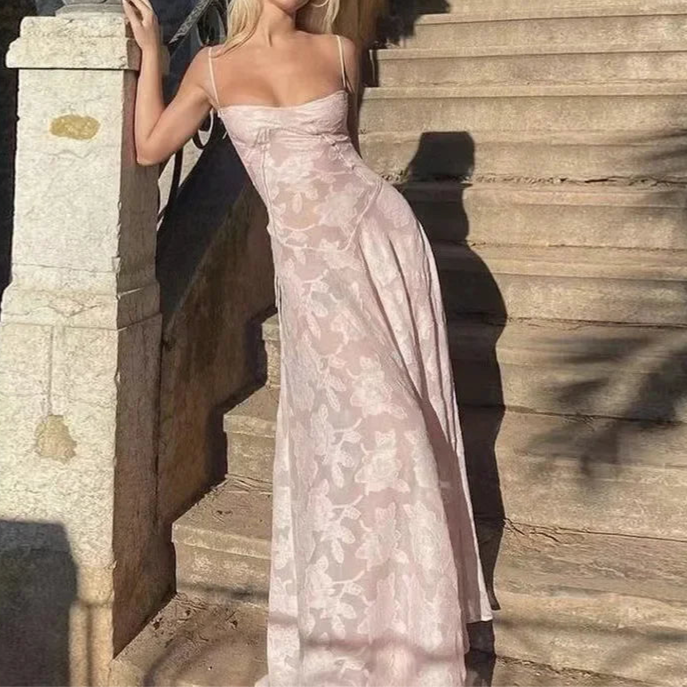 Robe Rose Romantique et Légère