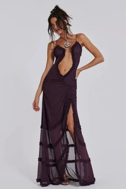 Robe Évasée à Découpes Sensuelles