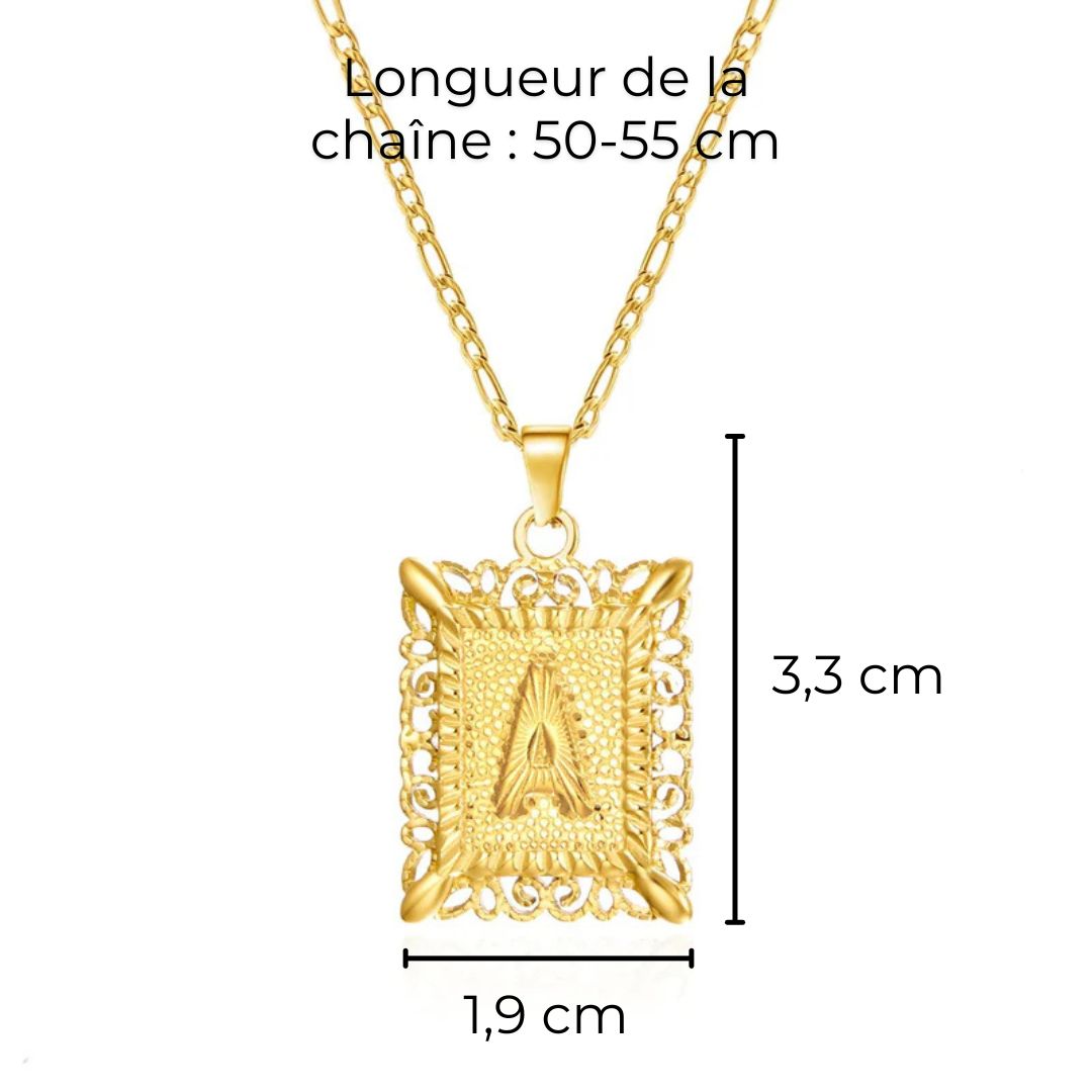 Collier Initiale - Or Jaune Lettre Personnalisé